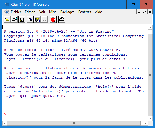 Captura de pantalla de la consola R en Windows.\label{fig:screenCapConsole}